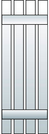 L1-S4 - Board & Batten, Spaced (4 Boards)