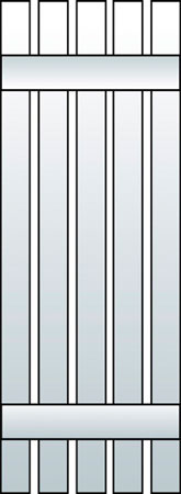 L1-S5 - Board & Batten, Spaced (5 Boards)